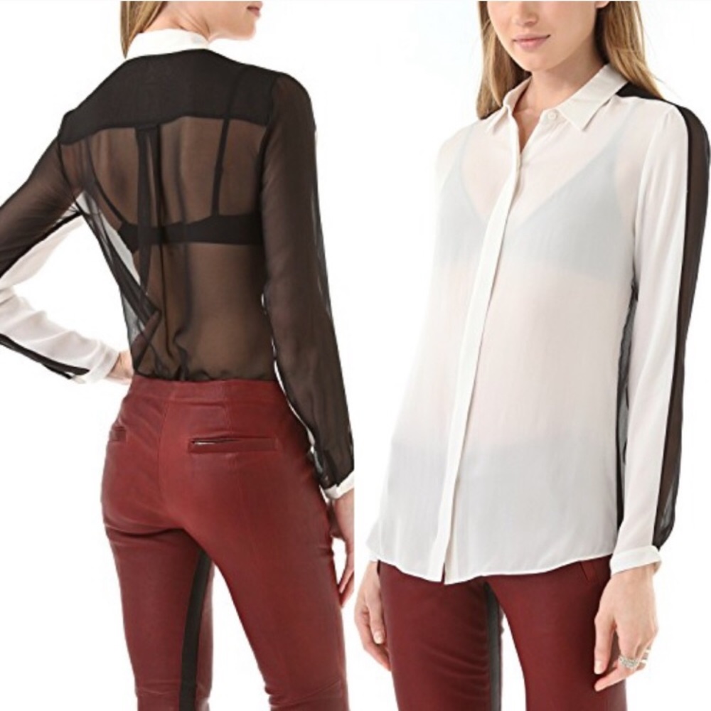 Jeunesse Colorblock Silk Blouse